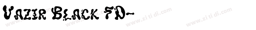 Vazir Black FD字体转换